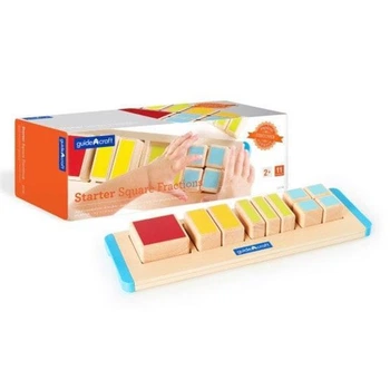Деревянный пазл-сортер Guidecraft Manipulatives Части квадрата (G6748)
