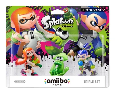 Nintendo Amiibo 3 Pack Inkling GirlSquidBoy Splatoon Collection (Switch)