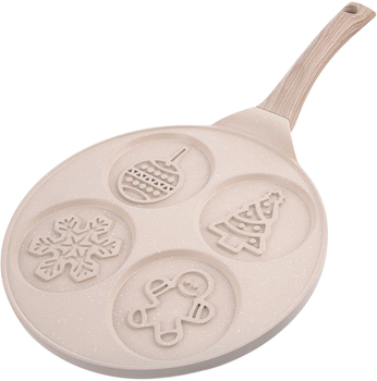 Patelnia do jajek i naleśników Orion granitowa na 4 otwory 26 cm (8592381243104)