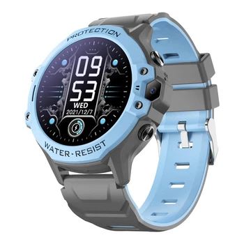 Детские смарт часы K55H с GPS, SIM-картой, камерой, видеозвонком и кнопкой SOS Blue