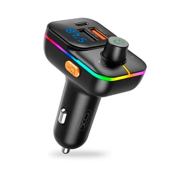FM-модулятор XO BCC-09 (Bluetooth / 25W / USB + USB-C PD / Hands-Free) Black