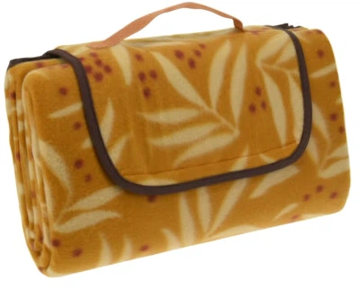 Ковдра для пікніка ProWorld з водонепроникним дном 130 x 150 см Жовта (5902973451016)