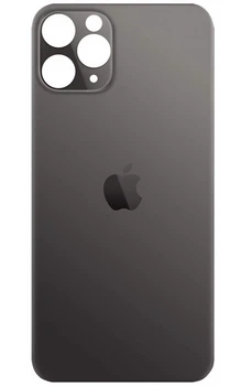 Задняя крышка (стекло) iPhone 11 Pro Max Space Gray, цвет Черный Original