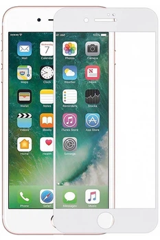 Защитное стекло на iPhone 6/6s/7/8/SE 2020/6 Plus/6s Plus/7 Plus/8 Plus 5D с рамкой Белое