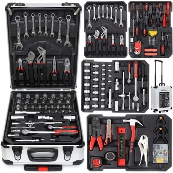 Профессиональный набор инструментов Tools Set KRAFFTEC в чемодане с трещоткой из 408 предметов