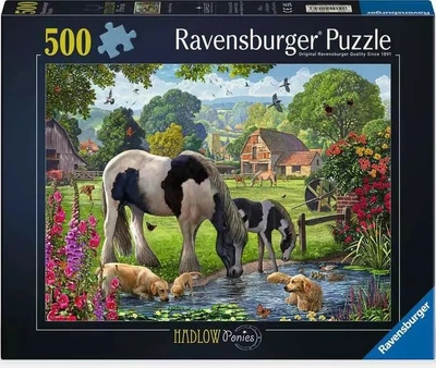 Puzzle Ravensburger Hadlow Ponies 500 elementów (4005555015703)