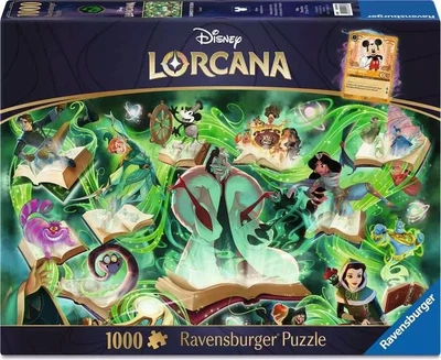 Puzzle Ravensburger Disney Lorcana Glimmers of the Realm: Emerald 1000 elementów (4005555016236)