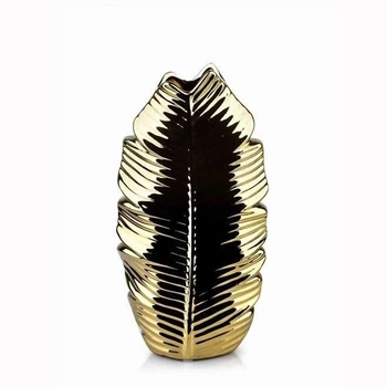 Ваза керамическая LEAF GOLD H-27.5 см. (36021)