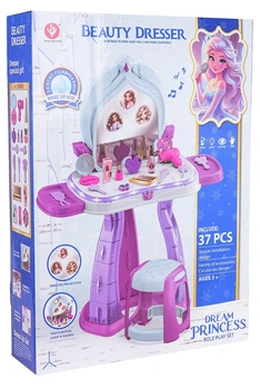 Toaletka z funkcją świateł i dźwięku Beauty Dresser 37 elementów (5903864970302)