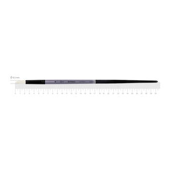 Пензель синтетика кругла загострена INTENSE 1668SR №8 довга ручка ROSA