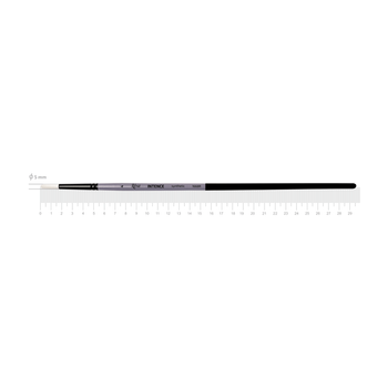 Пензель синтетика кругла INTENSE 1668R №4 довга ручка ROSA