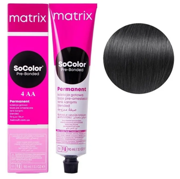 Крем-фарба Matrix SoColor Pre-Bonded Cream №4AA Шатен глибокий попелястий 90 мл