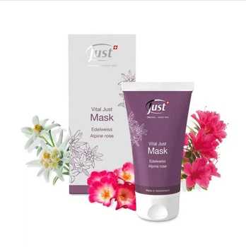 Маска для лица JUST Vital Just Mask (Эдельвейс и Альпская роза) ЮСТ Швейцария, увлажняющая и омолаживающая, 75 мл