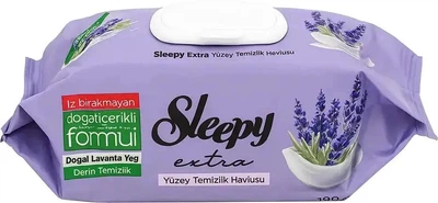 Влажные салфетки для уборки Sleepy Easy Clean Lavander 100 шт.