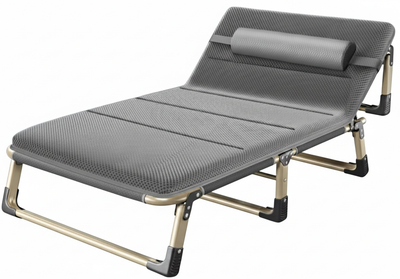Туристичне ліжко Magboss 56608 розкладне 194 см Сірий (5904041107566)