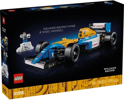 Конструктор LEGO Icons Williams Racing FW14B и Найджел Мэнселл 799 шт для 18+ (10353)