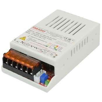 Блок питания Faraday Electronics 40Wt/12-36V/PL 11.8-37.5В 3.4-1.4А установка на DIN-рейку Белый
