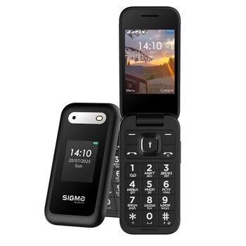 Мобільний телефон розкладачка Sigma mobile X-style 281 Clik Dual Sim Black