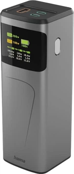 Powerbank Hama High Power 24000 mAh 200W Grey (4047443536549)