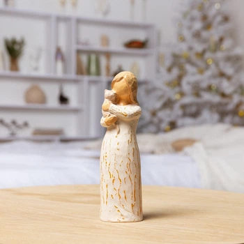 Статуэтка MBM HOME "Девочка с котенком" DH-ST-09 COLOR разноцветная
