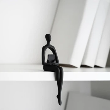Статуэтка MBM HOME "Человек с книгой" DH-ST-26 BLACK черная