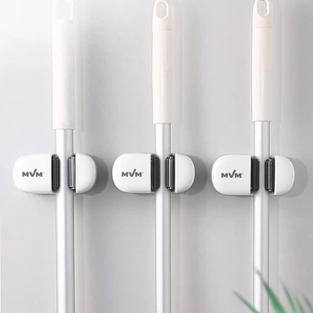 Держатель для швабры клейкий MBM HOME BP-35 WHITE белый