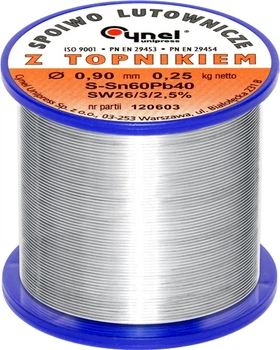 Припій Cynel LC60-SW26 0.9 мм 250 г (5902884600770)