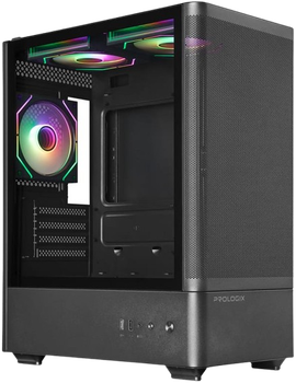 Корпус Prologix Lumi GM-01MAB Mesh ARGB Black