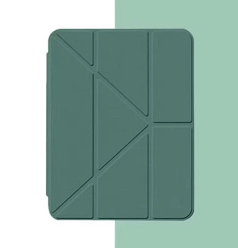 Чохол iPad Pro 9.7/Air/Air 2/iPad 2017/2018 9.7" TPU Transformer Color Frame Acrylic Pen Slot Smart Case pine green