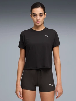 Спортивна футболка для бігу жіноча Puma W Run Coolcell Tee 52843001 S Black (4069161925085)