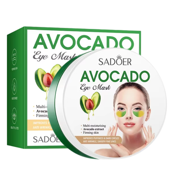 Патчи для кожи вокруг глаз увлажняющие Sadoer Avocado Eye Mask, 60 шт
