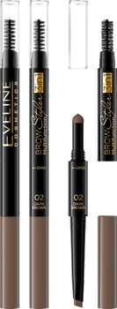 Олівець для брів Eveline Brow Styler Multifunction 3в1 з губкою та щіточкою (5901761976014)