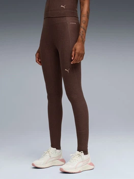 Спортивные леггинсы для фитнеса высокие женские Puma W Cloudspun Tight - Hw Fl 52745213 XS Chocolate Brown (4069162278159)