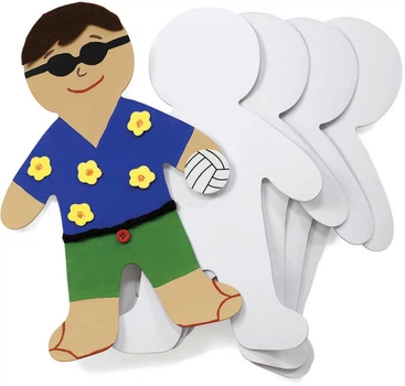 Zestaw form do rękodzieła Colorations People Shapes Large 24 szt CHKIDCAR (5710903410718)