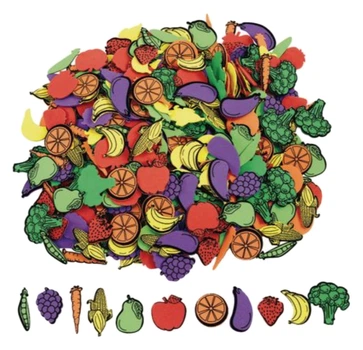 Набір наліпок Colorations самоклейні наліпки з піни «Фрукти та овочі» 500 шт. CHSAFVFO (5710903622548)