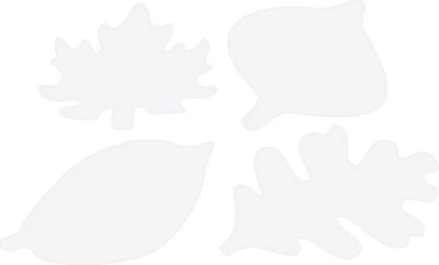 Набір розмальовок Colorations Jumbo Craft листя 24 шт (191487023979)