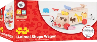 Zestaw do zabawy Bigjigs Toys Animal Shape Wagon 2999656 (691621023006)