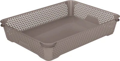 Ящик для хранения Keeeper Mini Basket А-4 27 x 7 x 37 см Серо-коричневый (4052396028430)