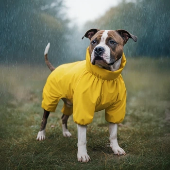 Дождевик для мелких пород собак WAUDOG Clothes Желтый размер S32 длина спины 30-32 см обхват груди 43-45 см обхват шеи 30-32 см Артикул 19839