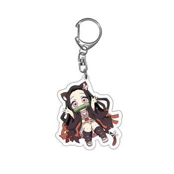 Брелок акриловый Клинок рассекающий демонов Незуко Камадо Demon Slayer Nezuko Kamado 5 см 2716278094