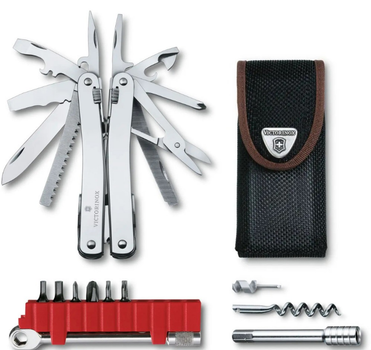 Мультитул Victorinox SwissTool Spirit X Plus Ratchet 36 функций 105 мм бит нейлоновый чехол (Vx30236.N)