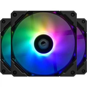 Вентилятор корпусный ID Cooling TF 12025 Pro ARGB Trio Черный 120 мм 1800 об мин набор 3 шт ARGB (TF 12025 Pro ARGB Trio)