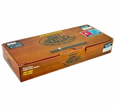 Гільзи для набивання сигарет ROLLO HERITAGE 8X20мм, 84 мм (100 шт)