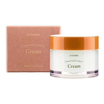 Увлажняющий успокаивающий крем с экстрактом семян хлопка Cotton Seed Cicafence Cream Wismin 50 мл