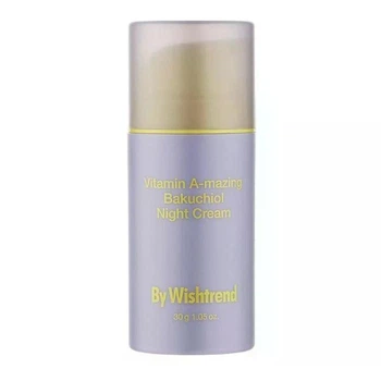 Ночной крем для лица с ретиналем и бакучиолом By Wishtrend Vitamin A-mazing Bakuchiol Night Cream 30 мл