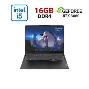 Ігровий ноутбук Lenovo IdeaPad Gaming 3 16IAH7 / 16" (1920x1080) IPS / Intel Core i5-12500H (12 (16) ядер по 3,3 - 4,5 ГГц) / 16 ГБ DDR4 / 480 ГБ SSD / nVidia GeForce RTX 3060, 6 ГБ GDDR6, 192-bit / WebCam б/в