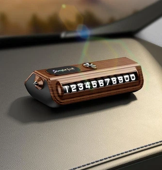 Автовізитка з номером телефону паркувальна карта з лобовим молотком Wood