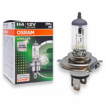 Галогенная лампа Osram H4 Long Life 64193L картон 60/55W 12V (02028)