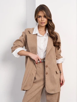 Піджак ISSA PLUS 15475P XL бежевий (issa2007682776672)