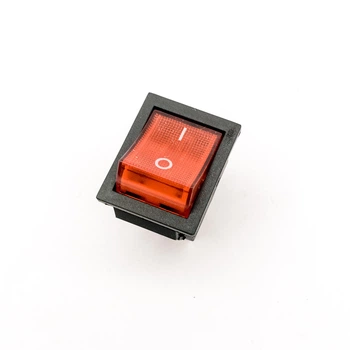 Переключатель KCD4 Красный (4 контакта, 16A 250V AC, 25A 125V AC)